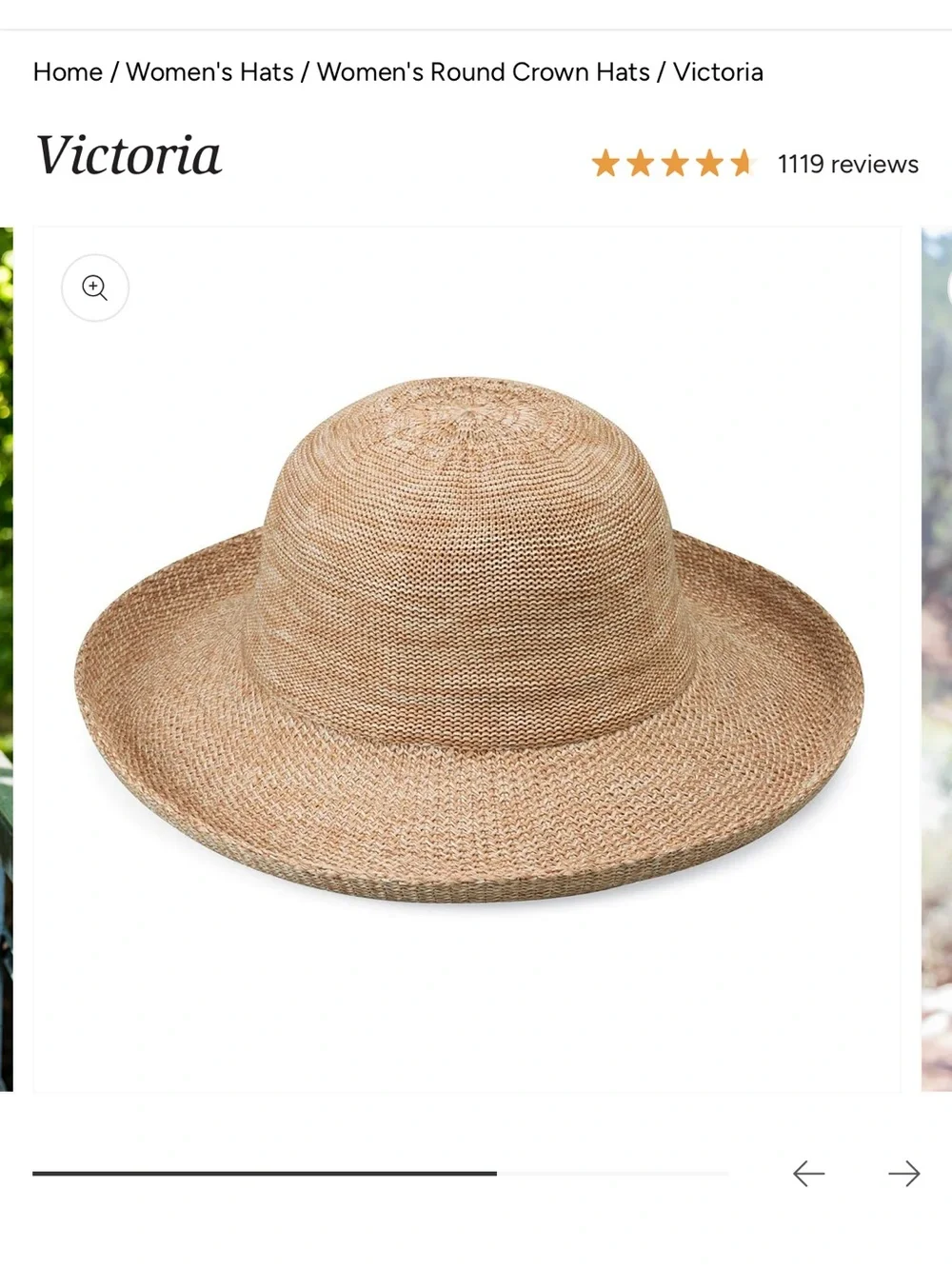 Wallaroo Victoria Sun Hat - mixed camel